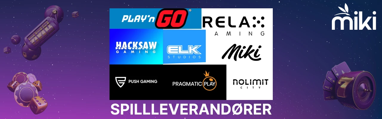Miki casino spillleverandører