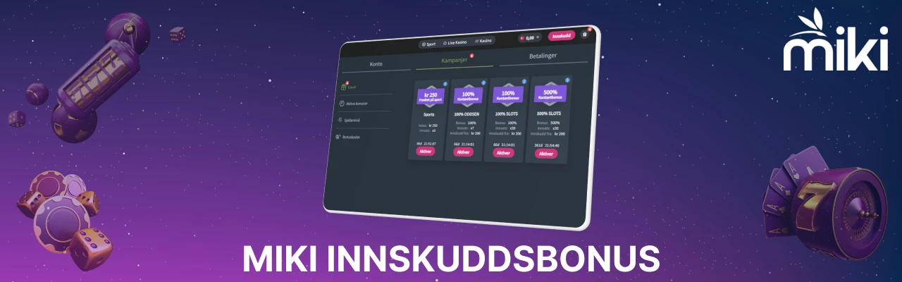 Miki innskuddsbonus