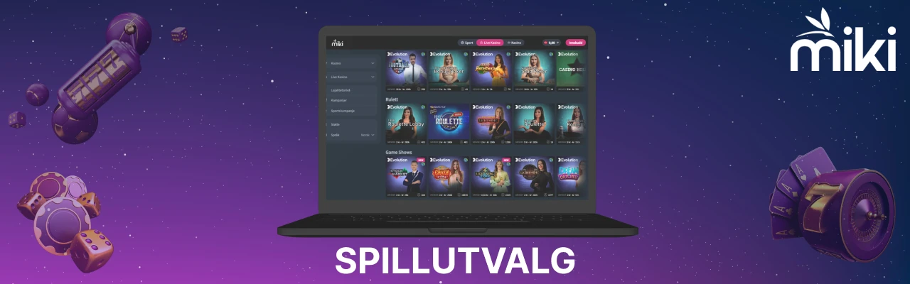 Miki casinos spillutvalg