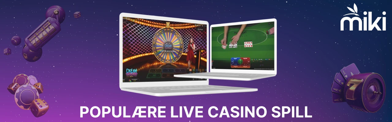 Populære miki live casino spill