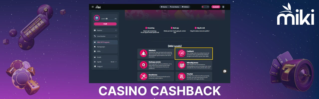 Miki casino norge