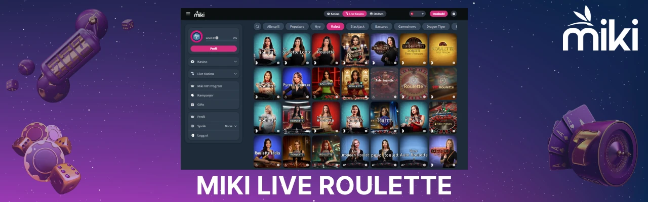 Miki live roulette