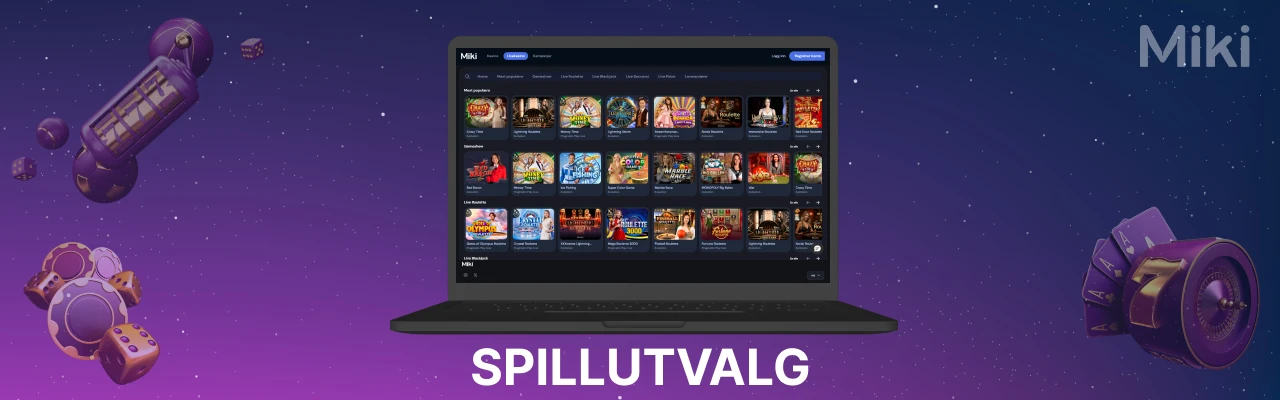 Miki casino spillutvalg