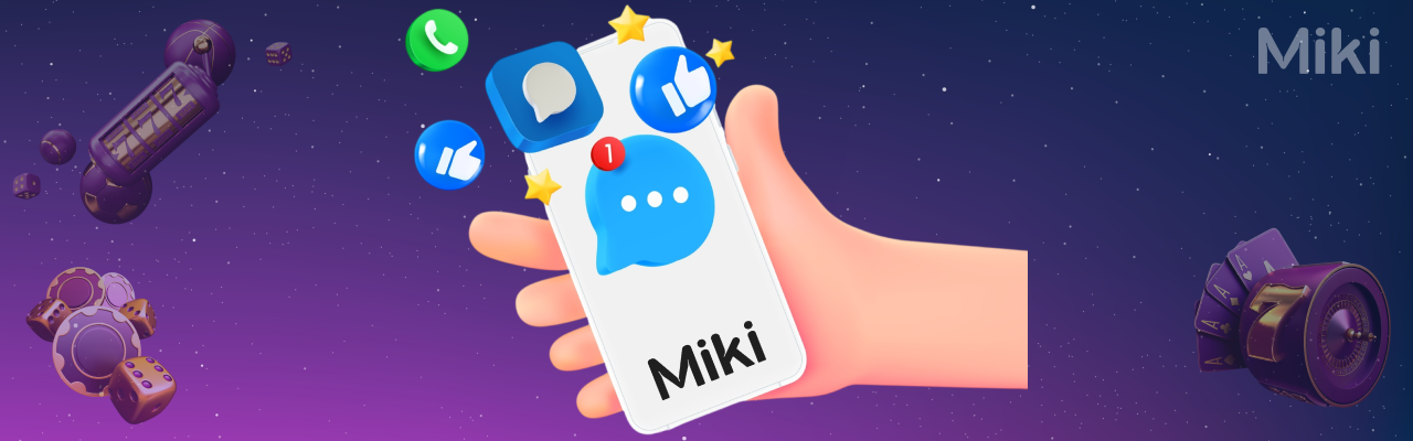 Miki casinos offisielle sosiale medier